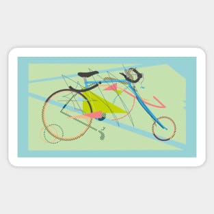 Abstract Geometric Bike Sticker